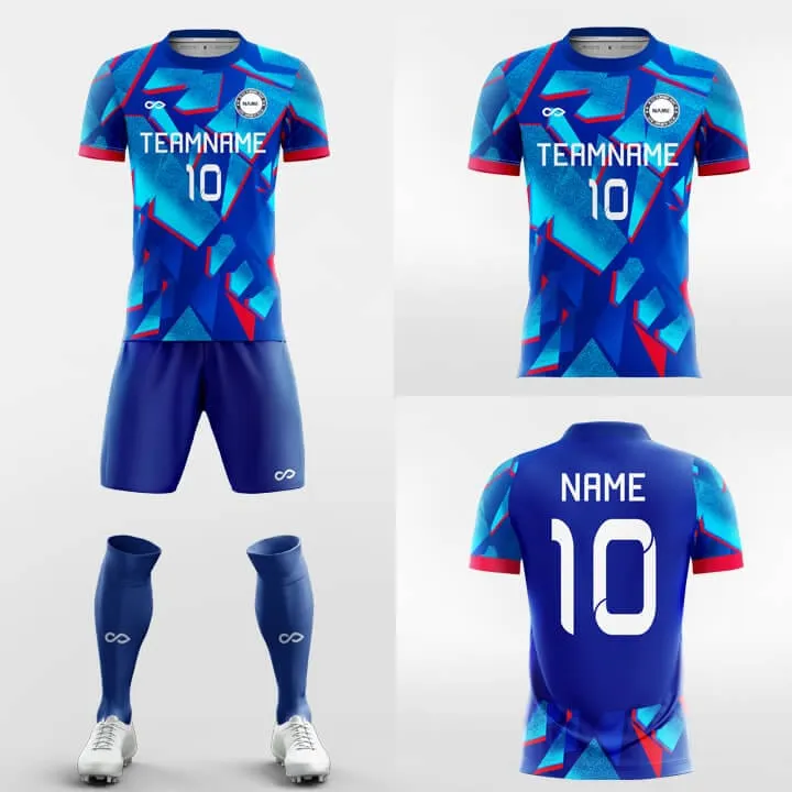 Blue Ice - Custom Soccer Jerseys Kit Sublimated Design