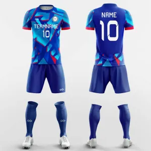 Blue Ice - Custom Soccer Jerseys Kit Sublimated Design