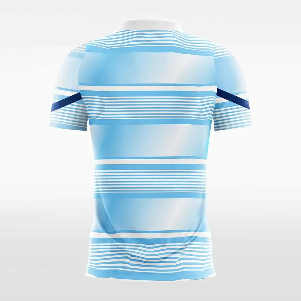 Blue Stripe - Women Custom Soccer Jerseys Design Gradient