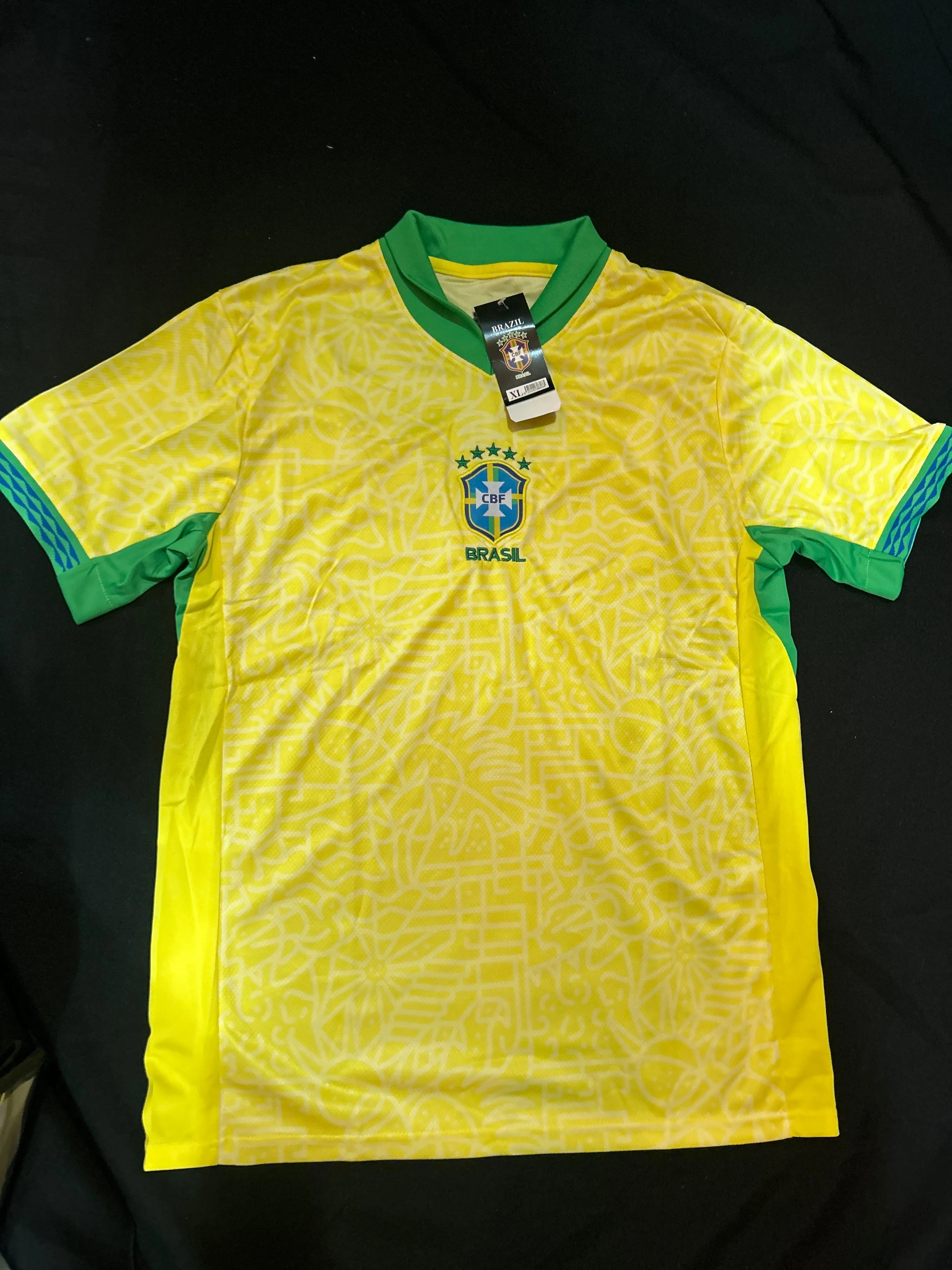 Brazil CBF 2024 Stadium Home Mne's Jersey and Short Set