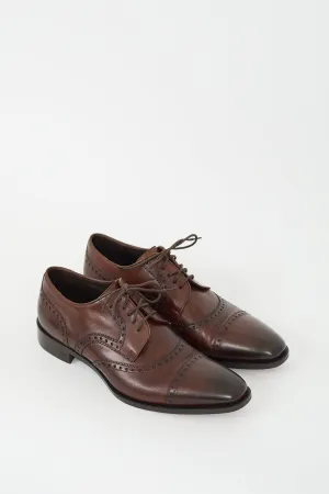 Brown Leather Lace Up Brogue