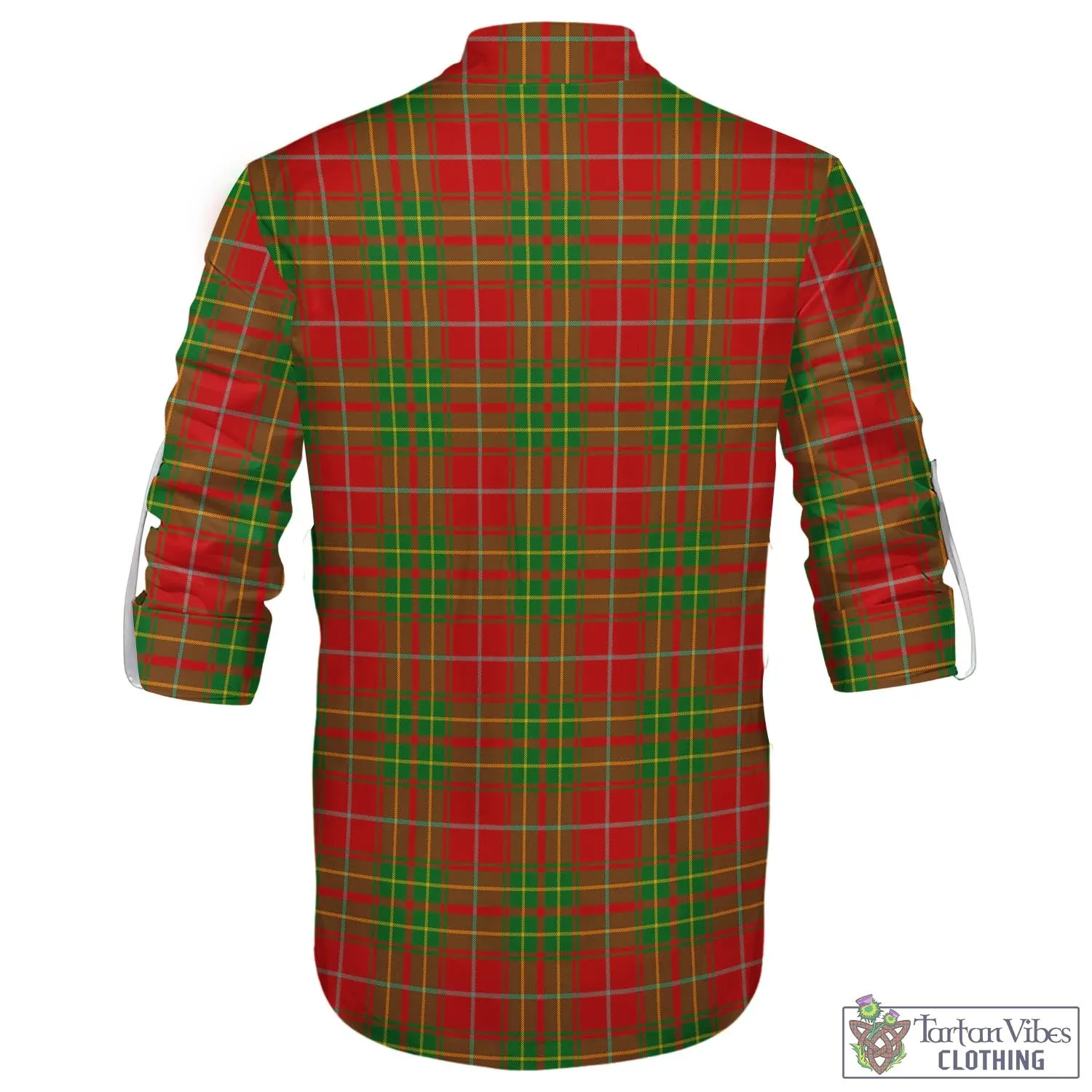 Burnett Tartan Men's Scottish Traditional Jacobite Ghillie Kilt Shirt