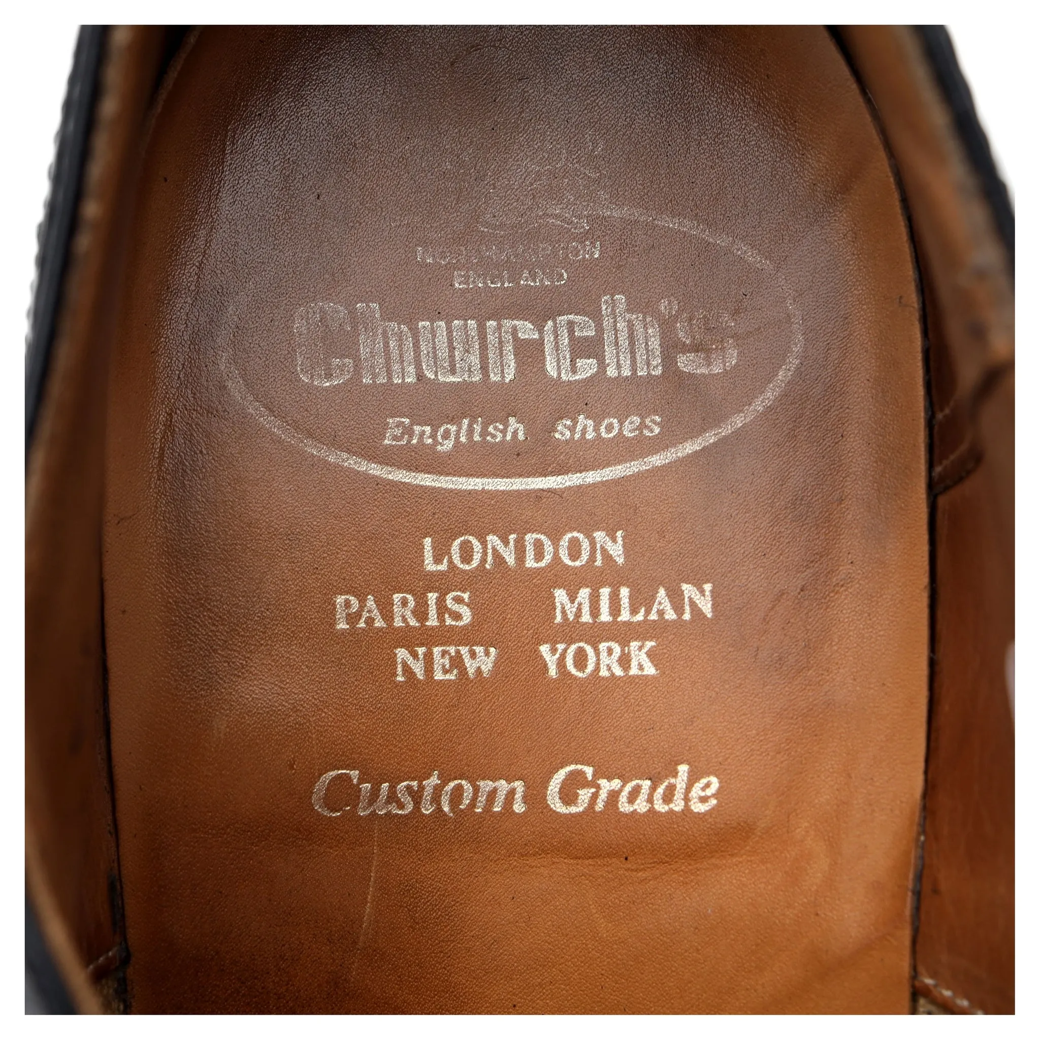 'Burwood' Black Leather Oxford UK 8.5 G