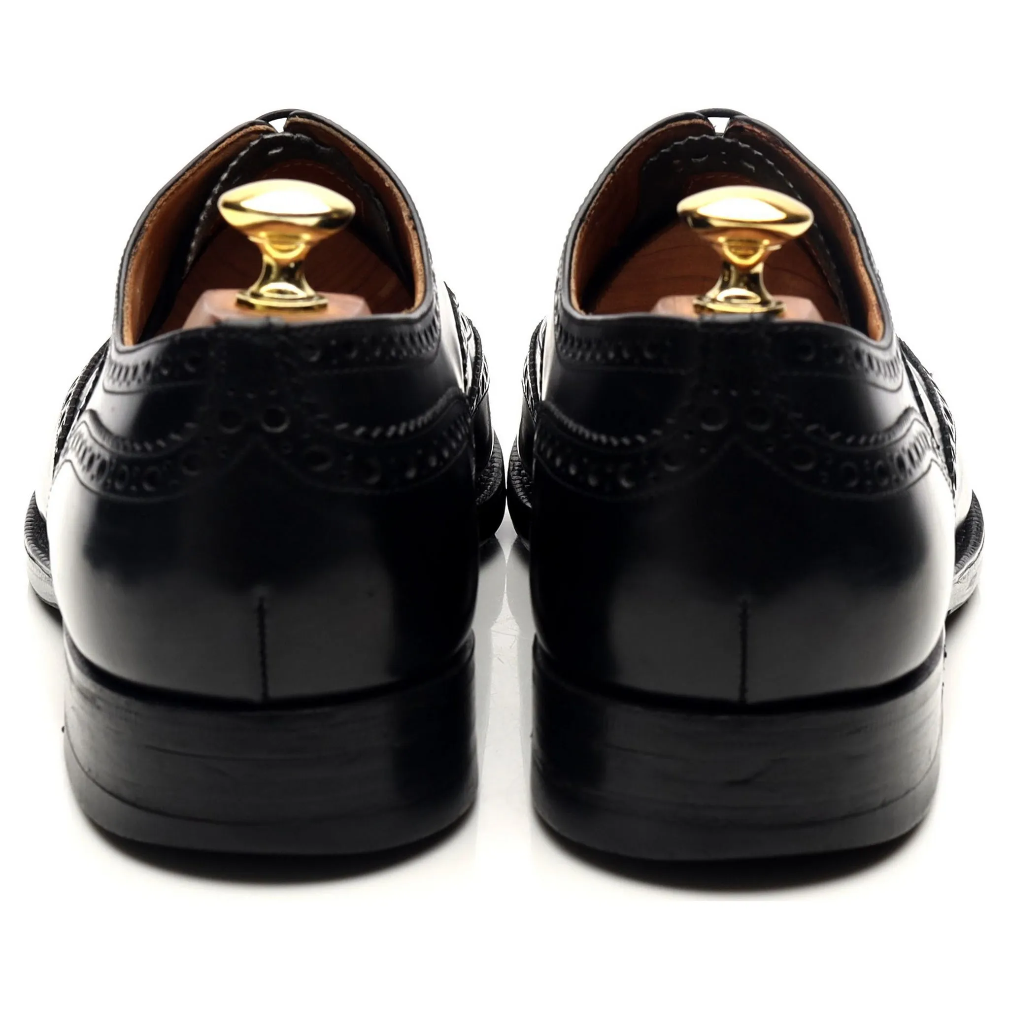 'Burwood' Black Leather Oxford UK 8.5 G