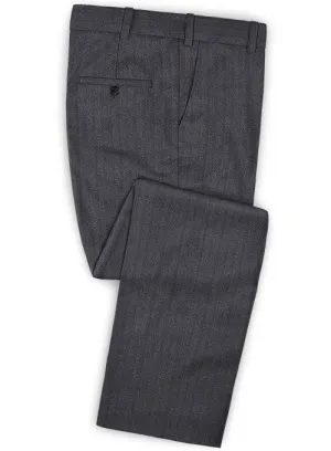 Caccioppoli Dapper Dandy Blezzi Gray Blue Wool Pants