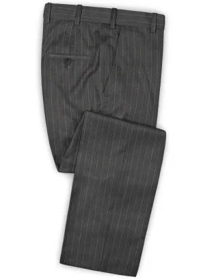 Caccioppoli Dapper Dandy Vigi Dark Gray Wool Pants