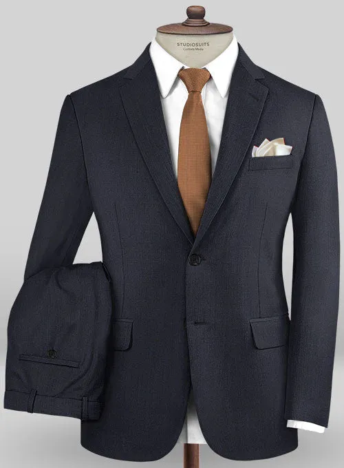 Caccioppoli Sun Dream Dark Navy Blue Wool Silk Suit