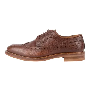 Charles Tyrwhitt Wingtip Brogues Formal Lace Ups Leather Brown Colour For Men