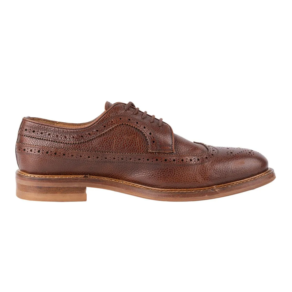 Charles Tyrwhitt Wingtip Brogues Formal Lace Ups Leather Brown Colour For Men