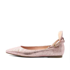 Chelsea Ballet Flat with Ankle Strap - Pink