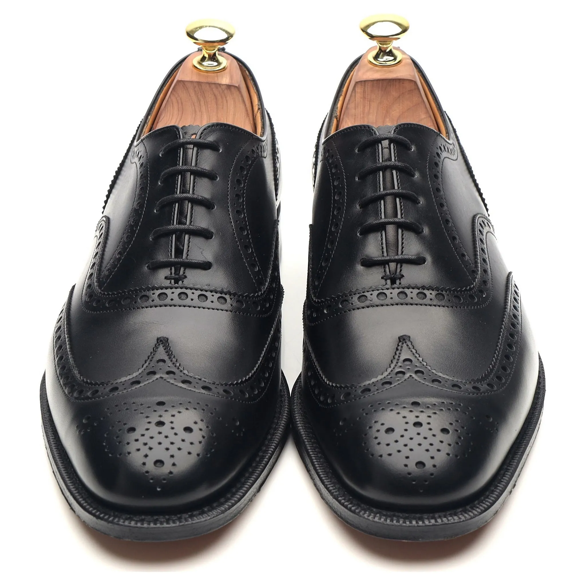 'Chetwynd' Black Leather Brogues UK 7.5 F