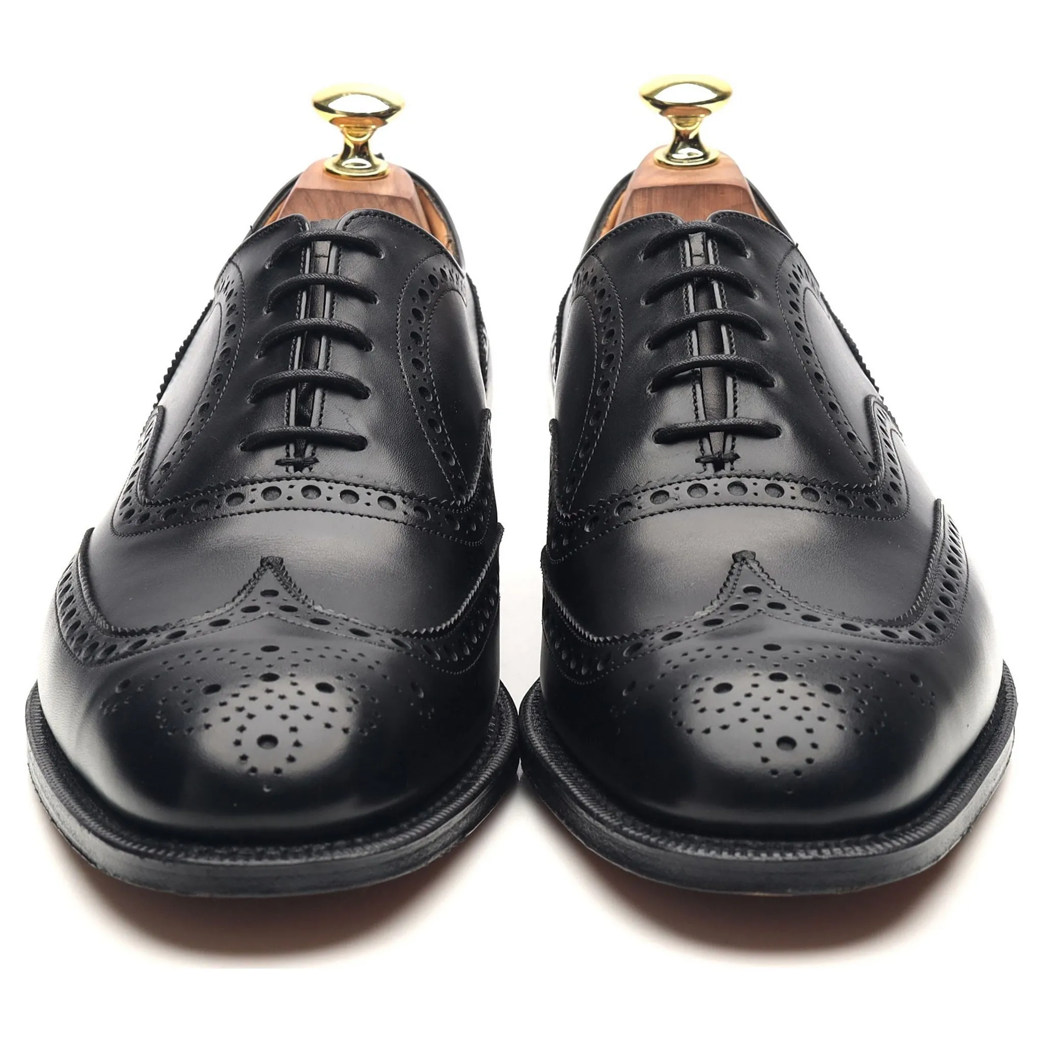 'Chetwynd' Black Leather Brogues UK 7.5 F