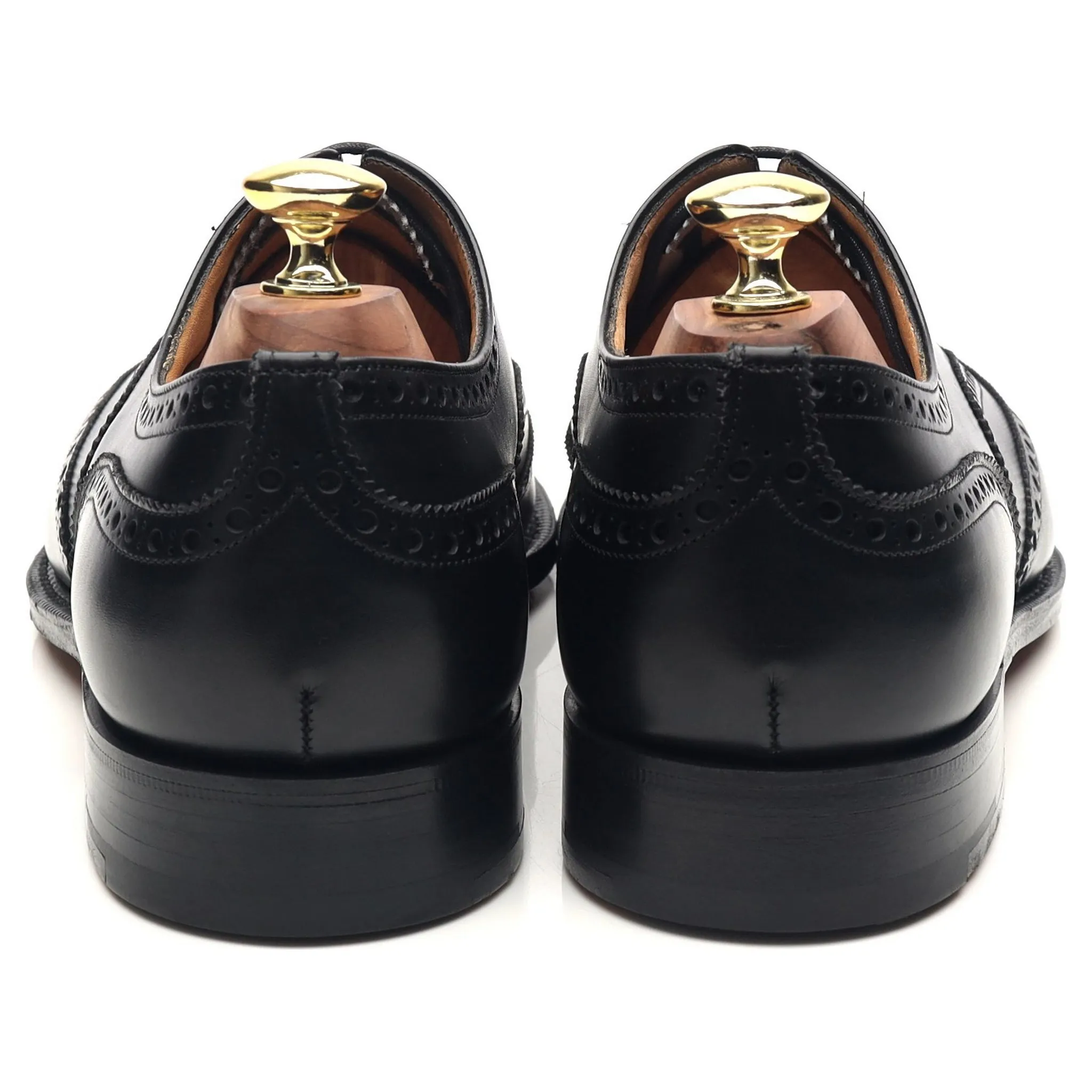 'Chetwynd' Black Leather Brogues UK 7.5 F