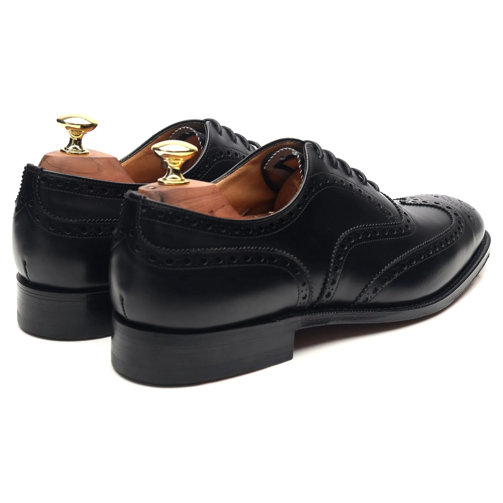 'Chetwynd' Black Leather Brogues UK 7.5 F