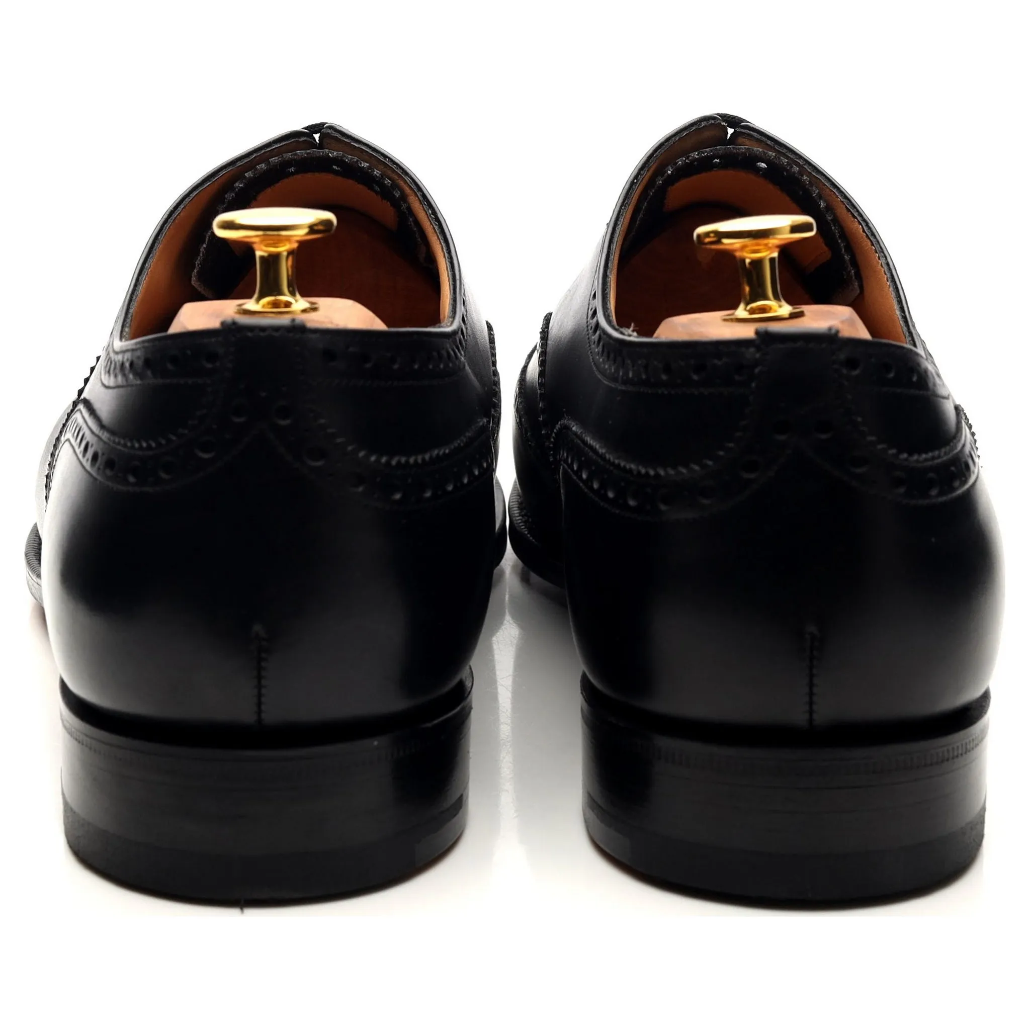 'Chetwynd' Black Leather Oxford Brogues UK 12 F