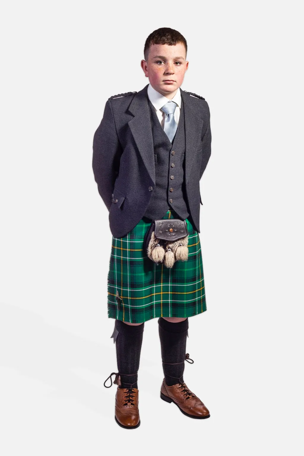 Children's Scotland National Team / Charcoal Holyrood Kilt Hire Outfit