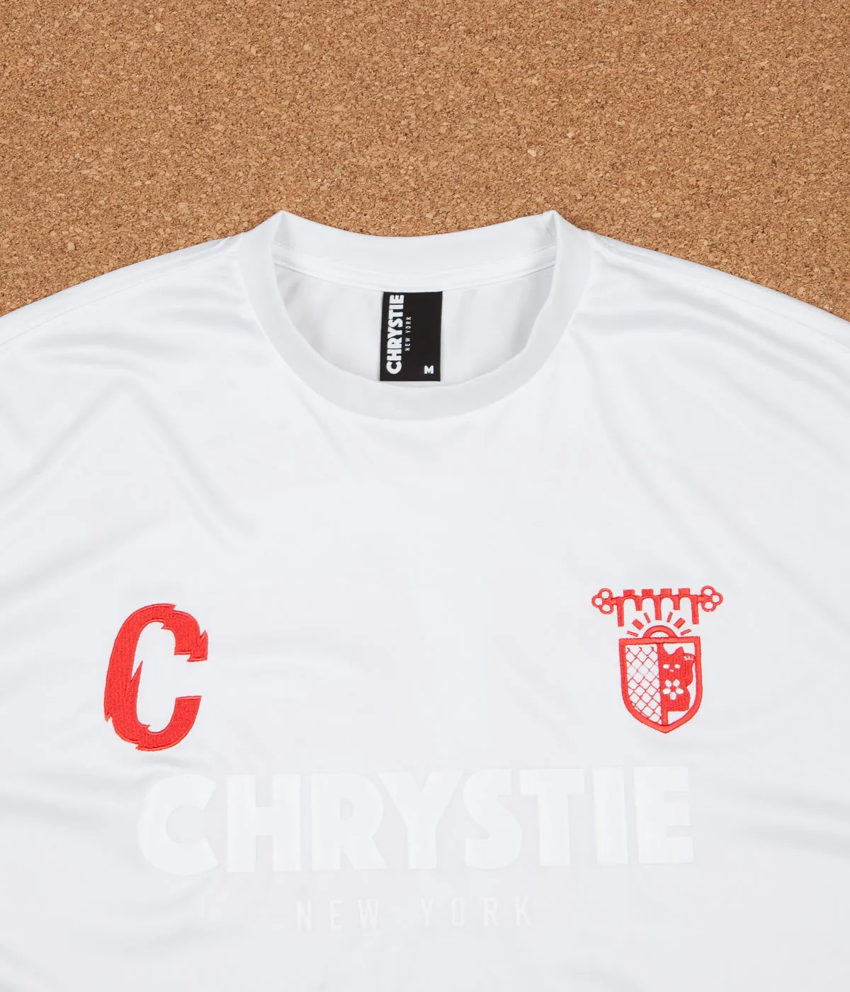 Chrystie NYC x Chinatown Soccer Club Jersey - White / Red