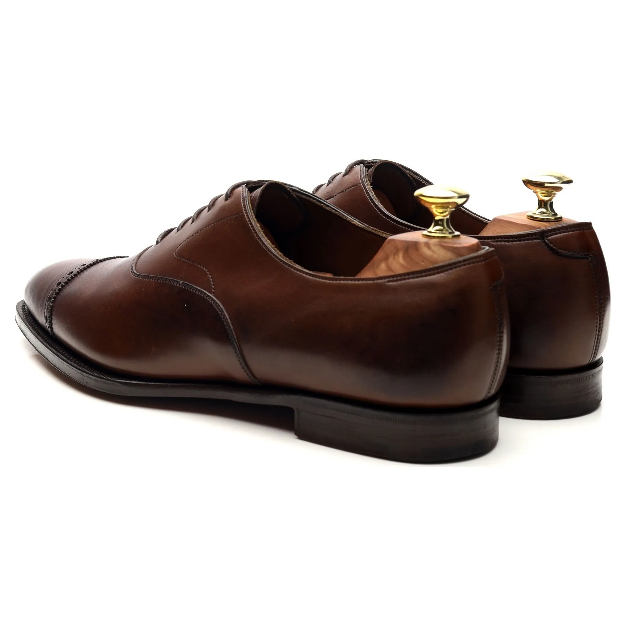 'Churchill' Dark Brown Leather Oxford UK 8.5 E