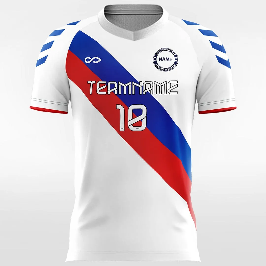 Classic Ribbon - Women Custom Soccer Jerseys Design White