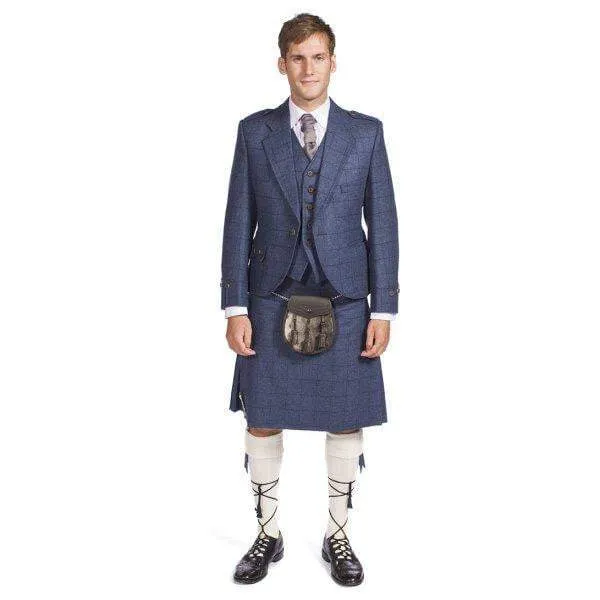 Complete Prestige Tweed Argyle Jacket and Kilt Outfit - Made to Order