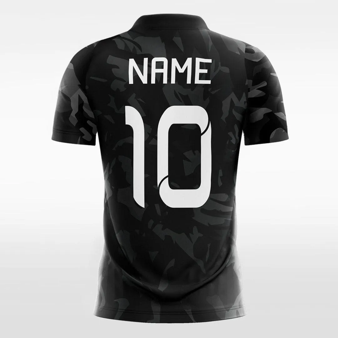 Cool Black Camouflage - Kids Custom Soccer Jerseys Design