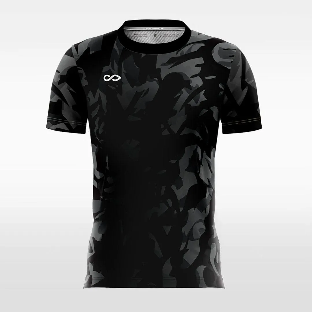 Cool Black Camouflage - Kids Custom Soccer Jerseys Design