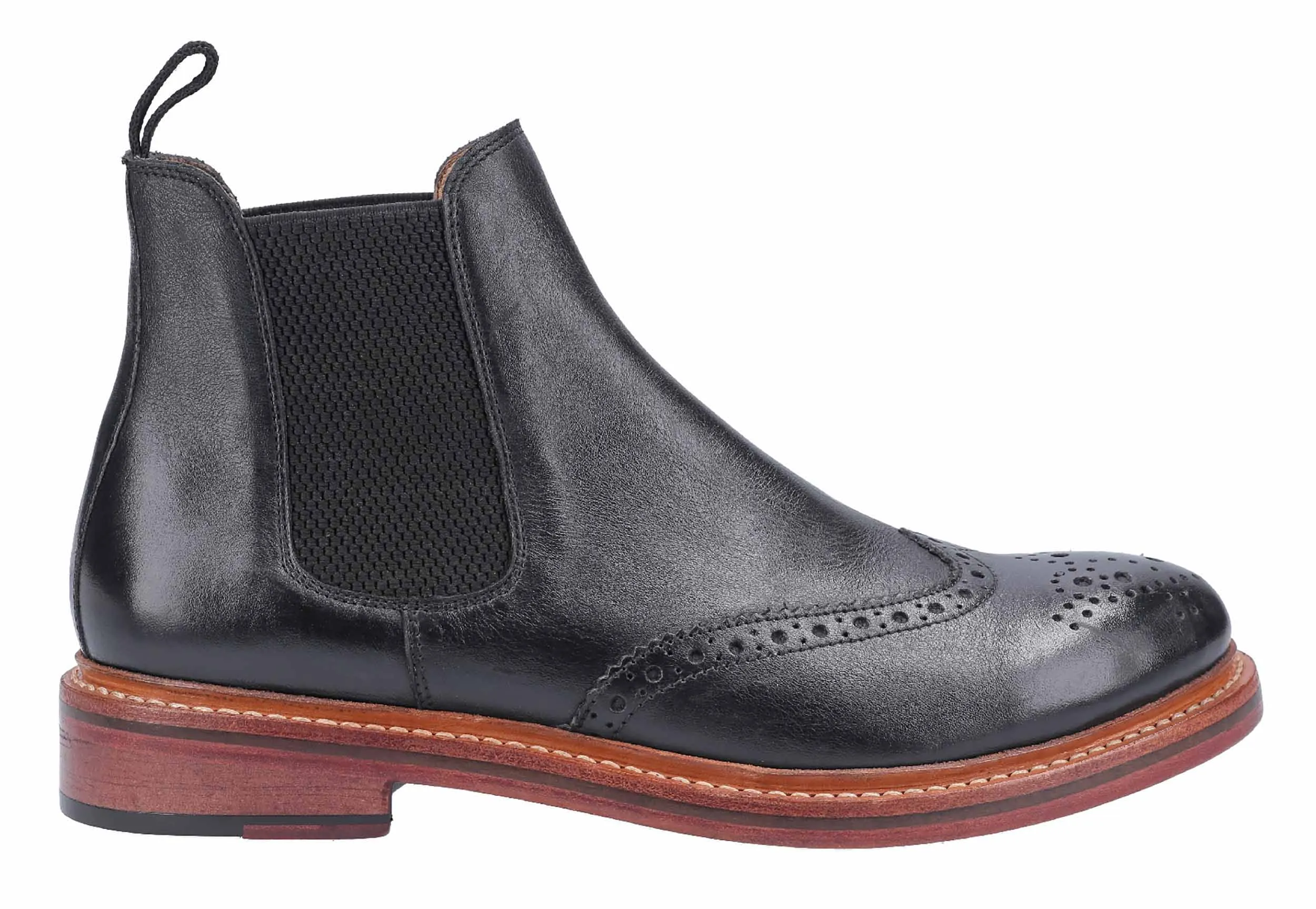 Cotswold Siddington Mens Brogue Chelsea Ankle Boot