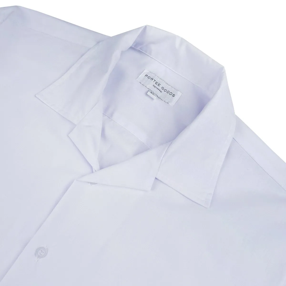 Cuban Collar Shirt White