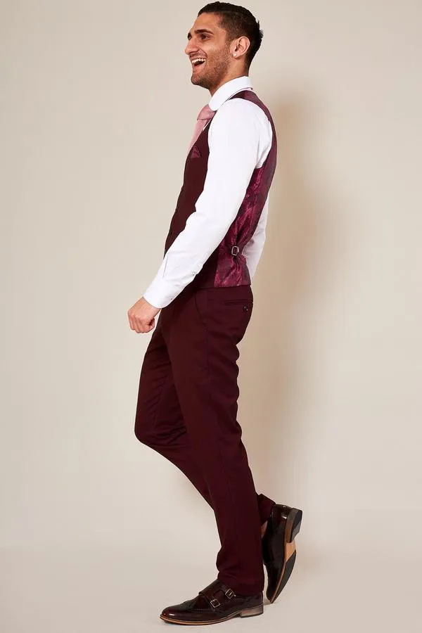 Danny Wine Three Piece Wedding Suit :- Office Wear :- Wedding Suit