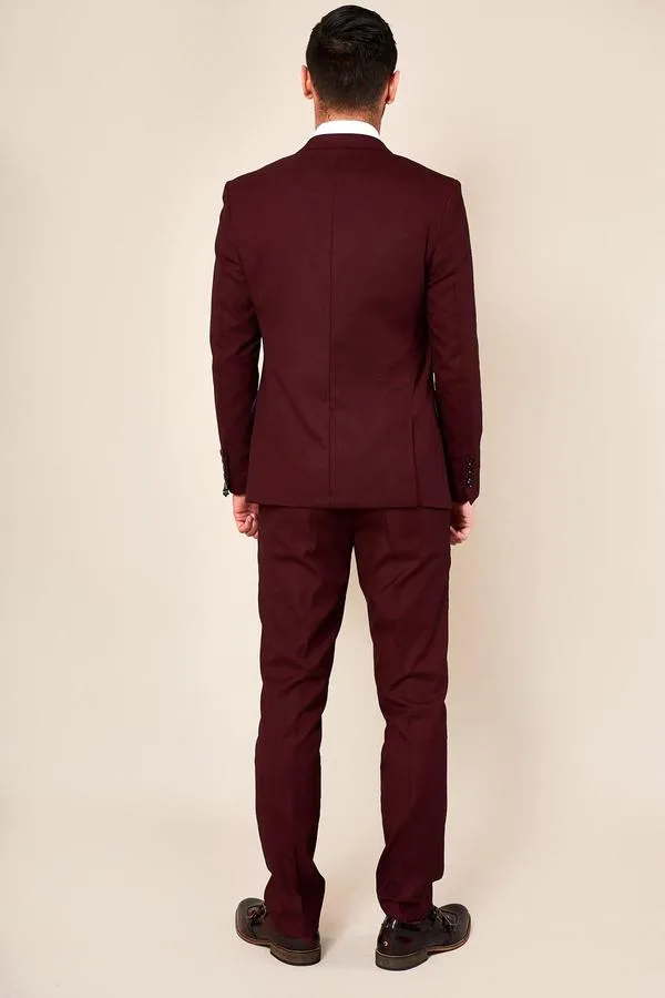 Danny Wine Three Piece Wedding Suit :- Office Wear :- Wedding Suit