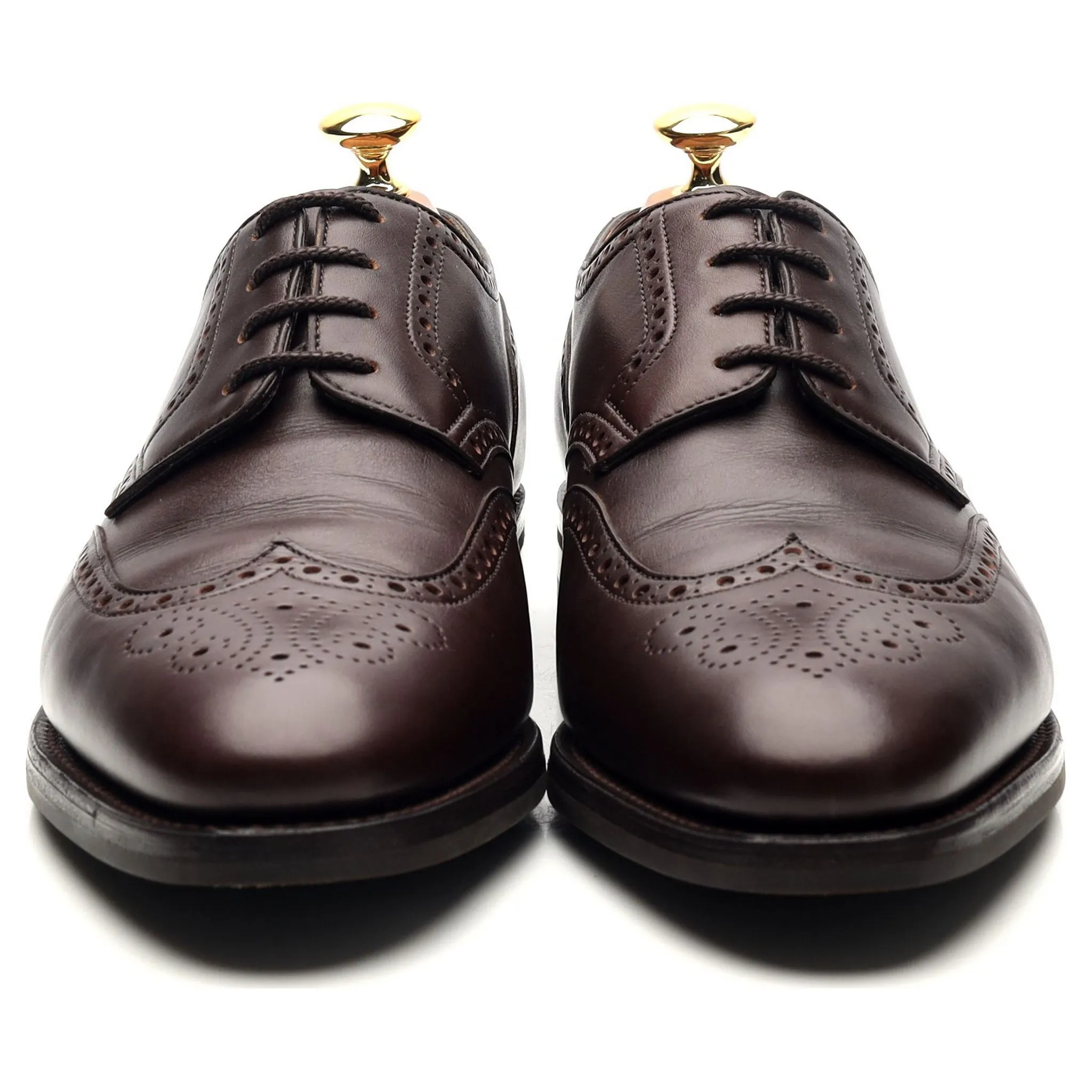 'Darby lll' Dark Brown Leather Derby Brogues UK 6 EE