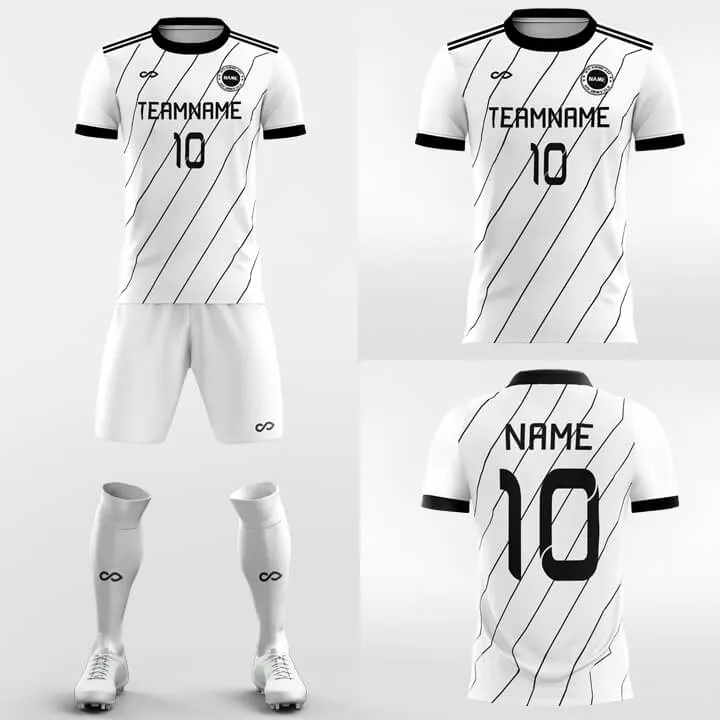 Diagonal Stripes-Custom Soccer Jerseys Kit Sublimated Design