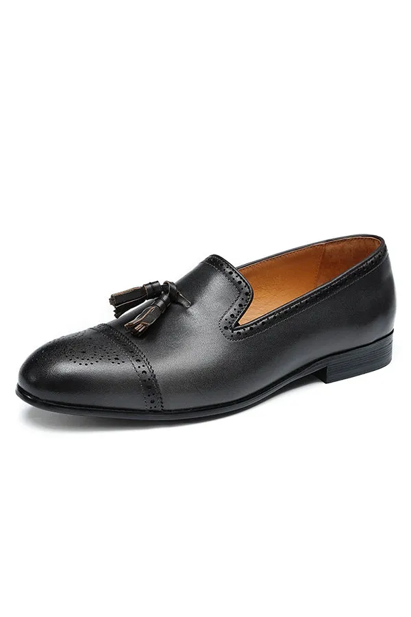 Diamoré Ebonique Croc Brogues Loafers