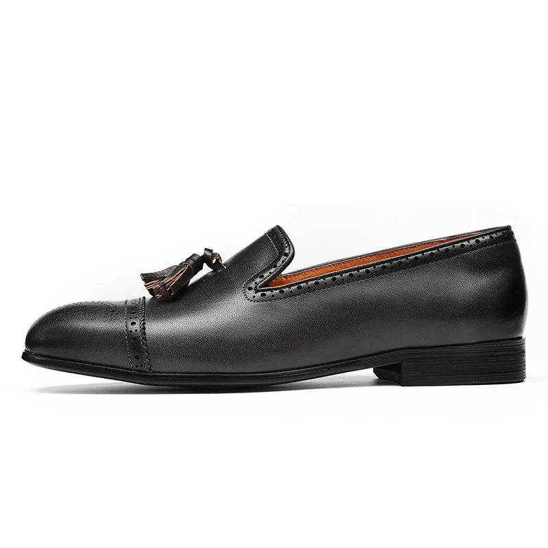 Diamoré Ebonique Croc Brogues Loafers