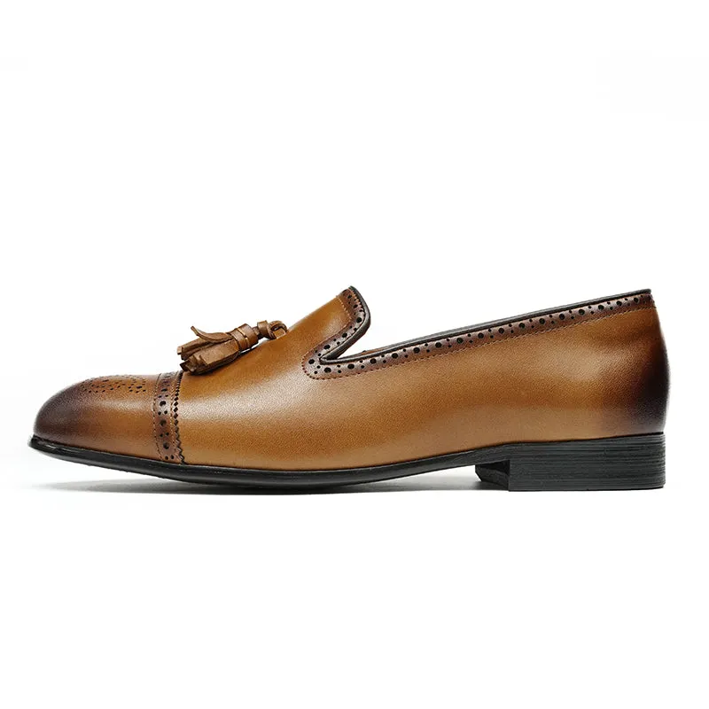 Diamoré Ebonique Croc Brogues Loafers