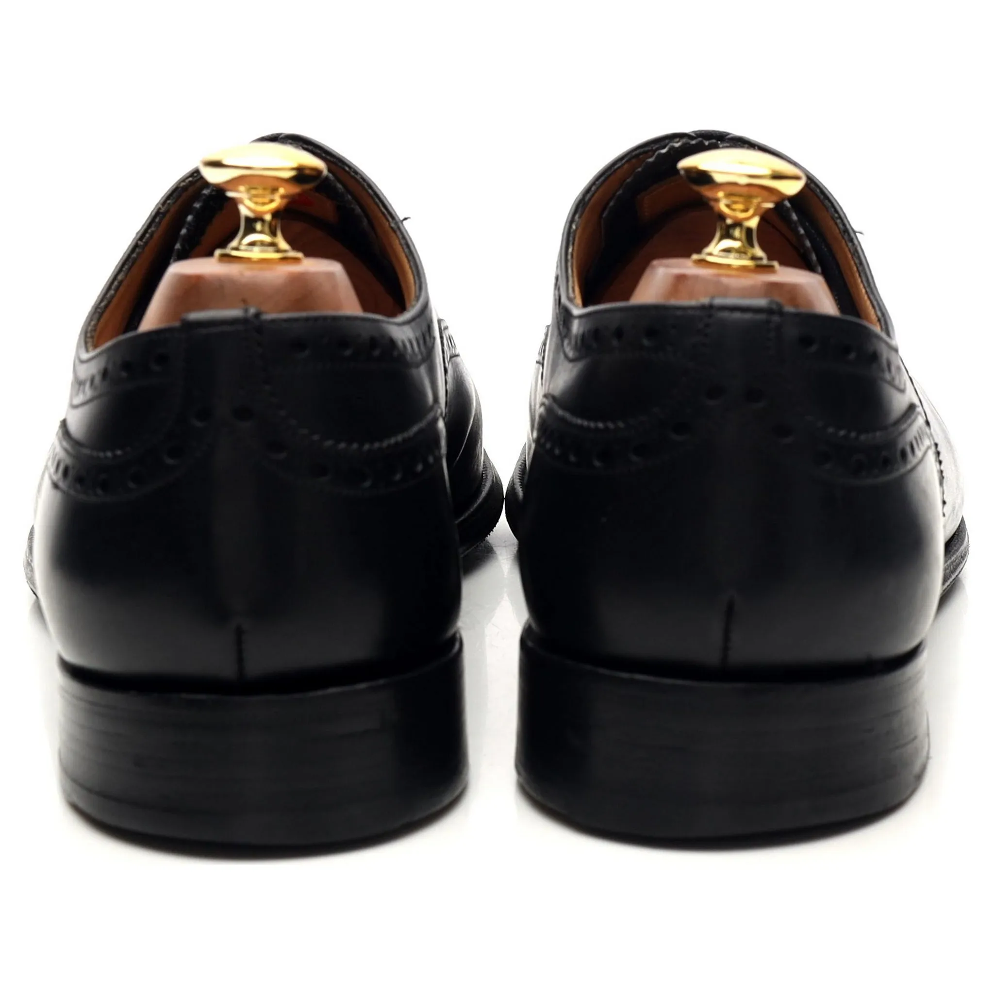 'Diplomat' Black Leather Oxford Brogues UK 9.5 F