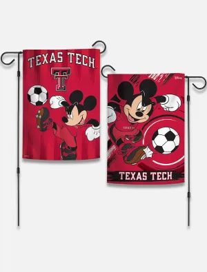 Disney x Red Raider Outfitter Texas Tech Mickey "Soccer Player" Garden Flag Banner