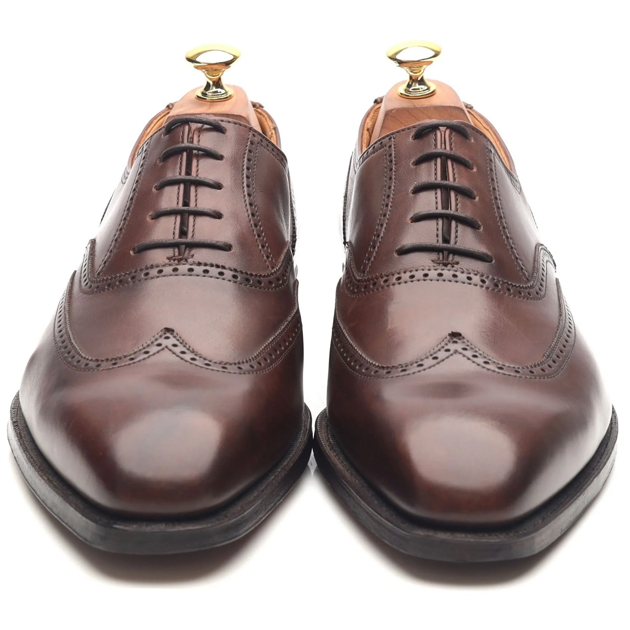 'Drummond' Dark Brown Leather Oxford Brogues UK 9 E