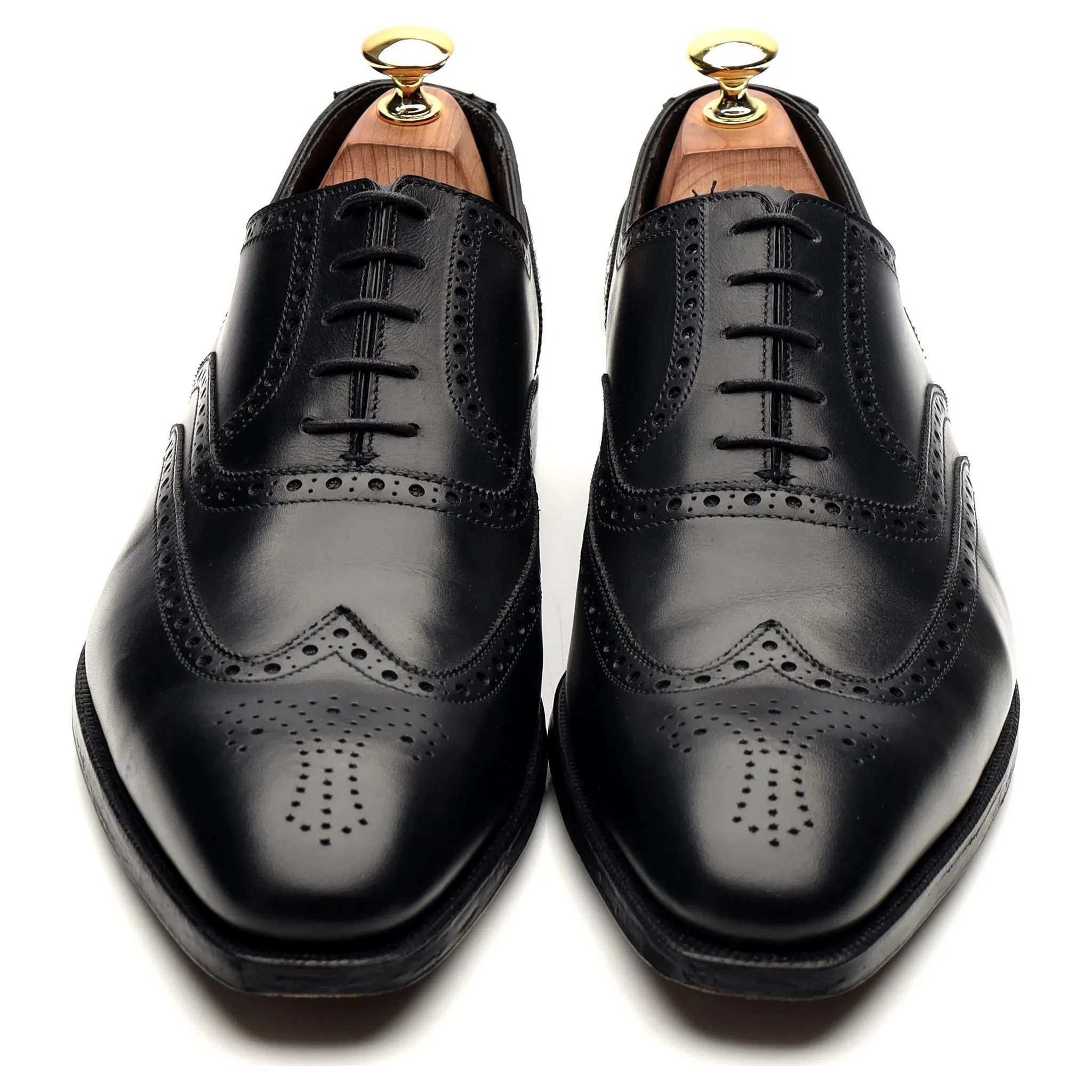 'Fairford' Black Leather Brogues UK 8.5 E