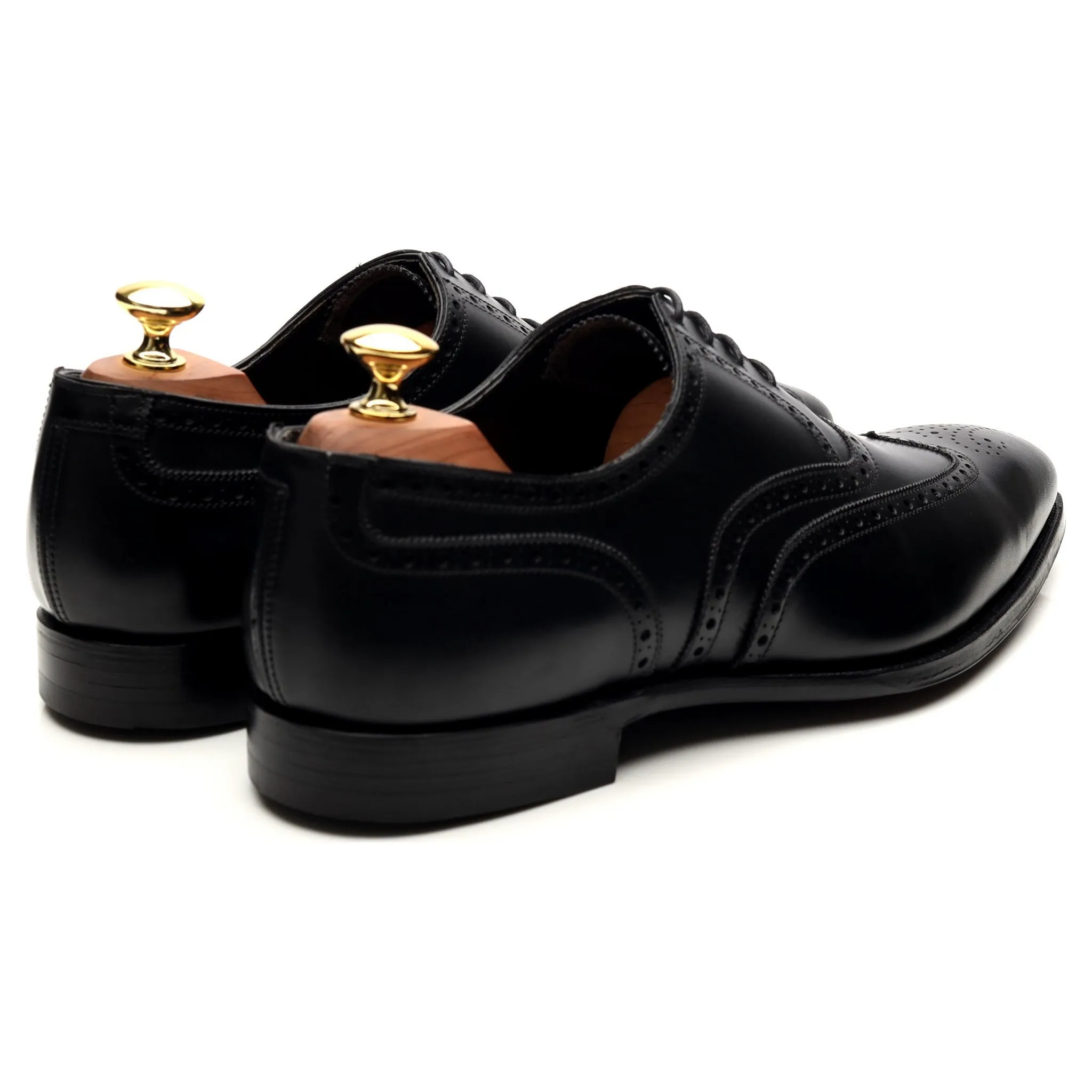 'Fairford' Black Leather Brogues UK 8.5 E