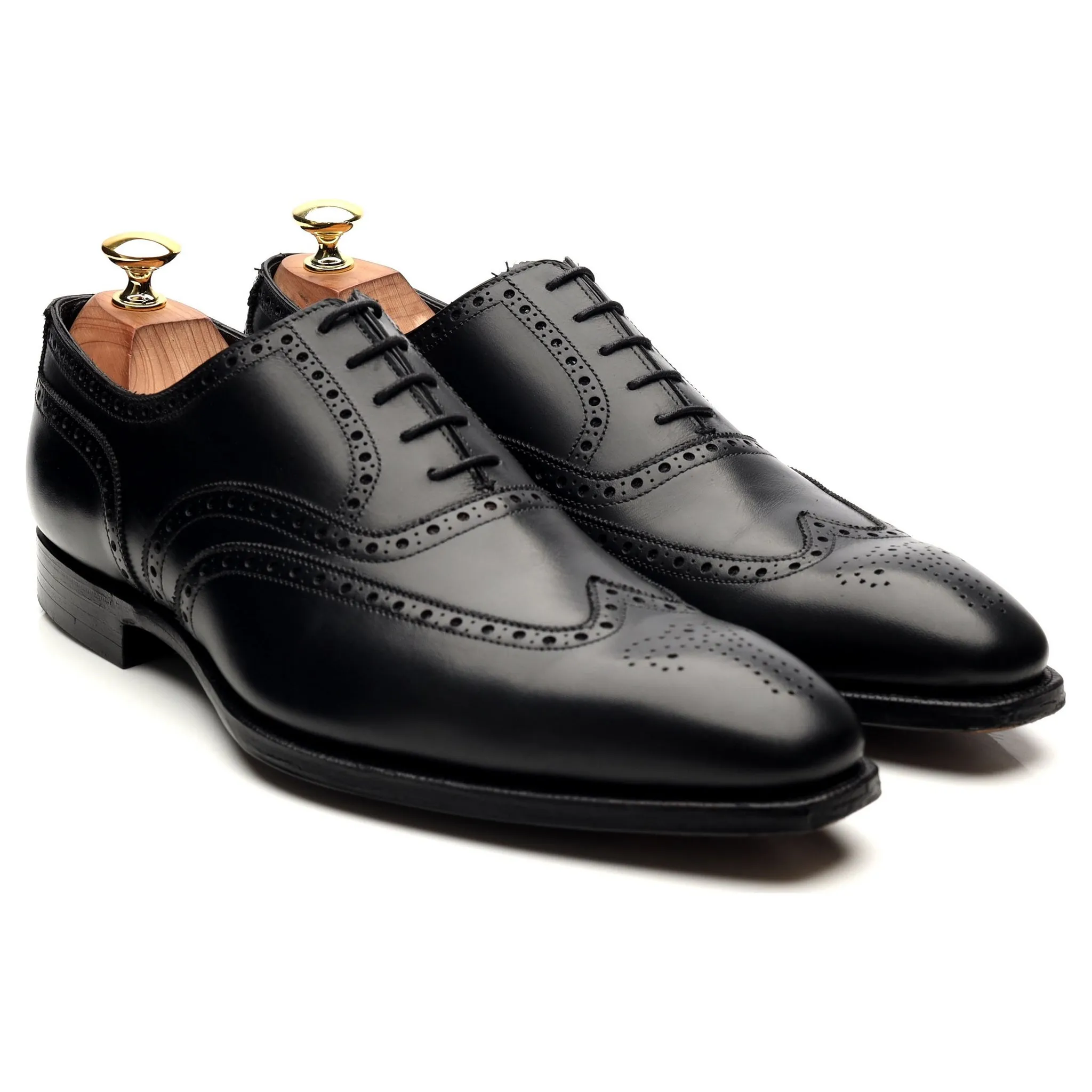 'Fairford' Black Leather Brogues UK 8.5 E