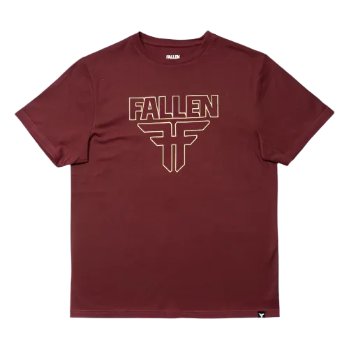 Fallen Shirt Insignia Crimson Off White Shirt