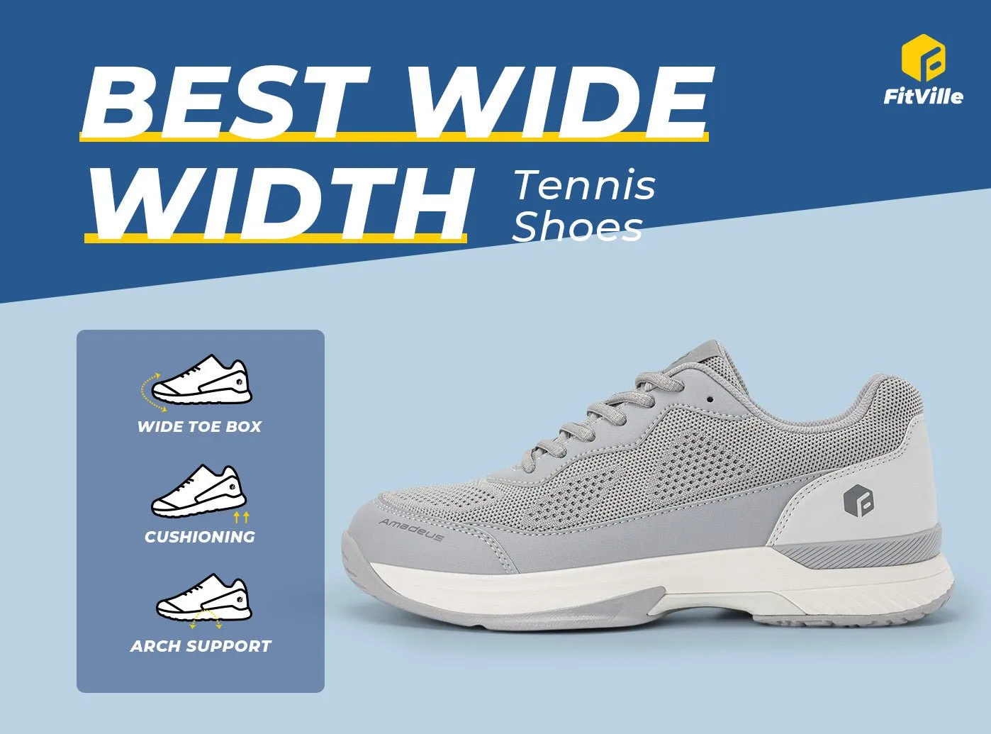 FitVille Men's Court Tennis Amadeus V2