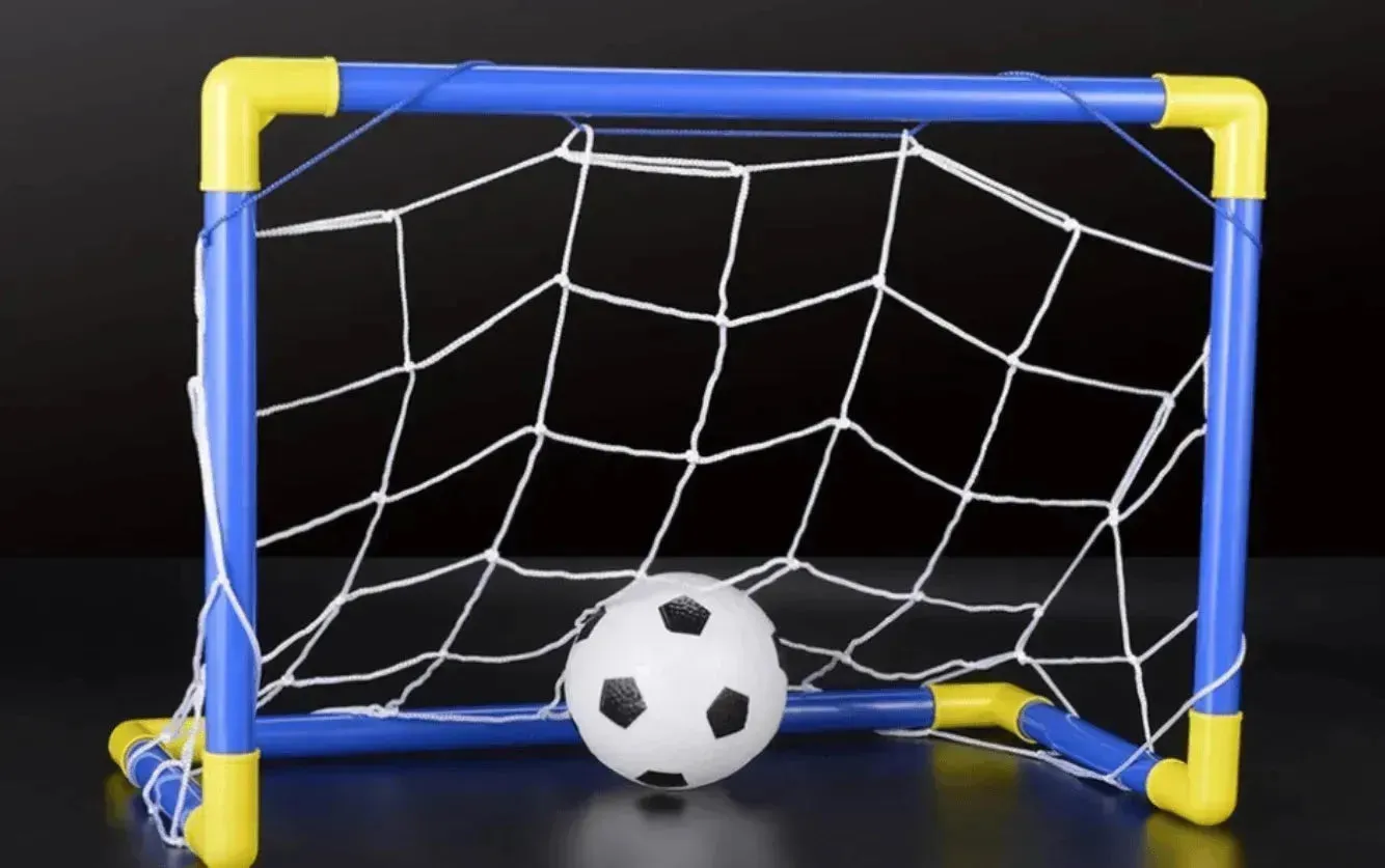 Folding Mini Football Soccer Ball Goal Post Net