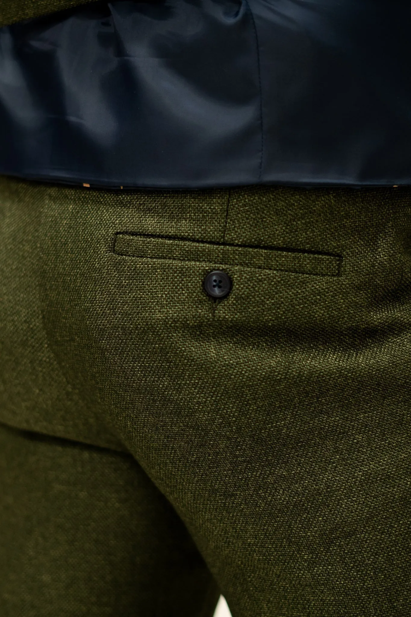 Fratelli Olive With Contrast Detail Trousers - Previous Design