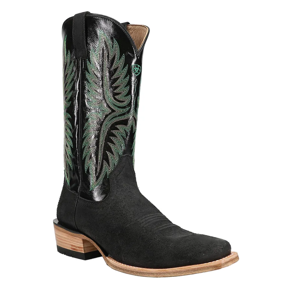 Futurity Rider Embroidered Square Toe Cowboy Boots