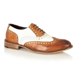 Gatsby Brogue Tan / White