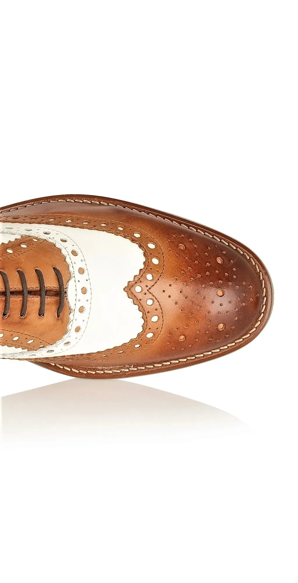 Gatsby Brogue Tan / White