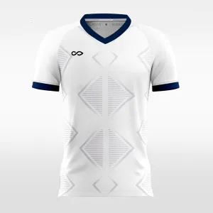 Geometric Figure - Custom Kids Soccer Jerseys White Design