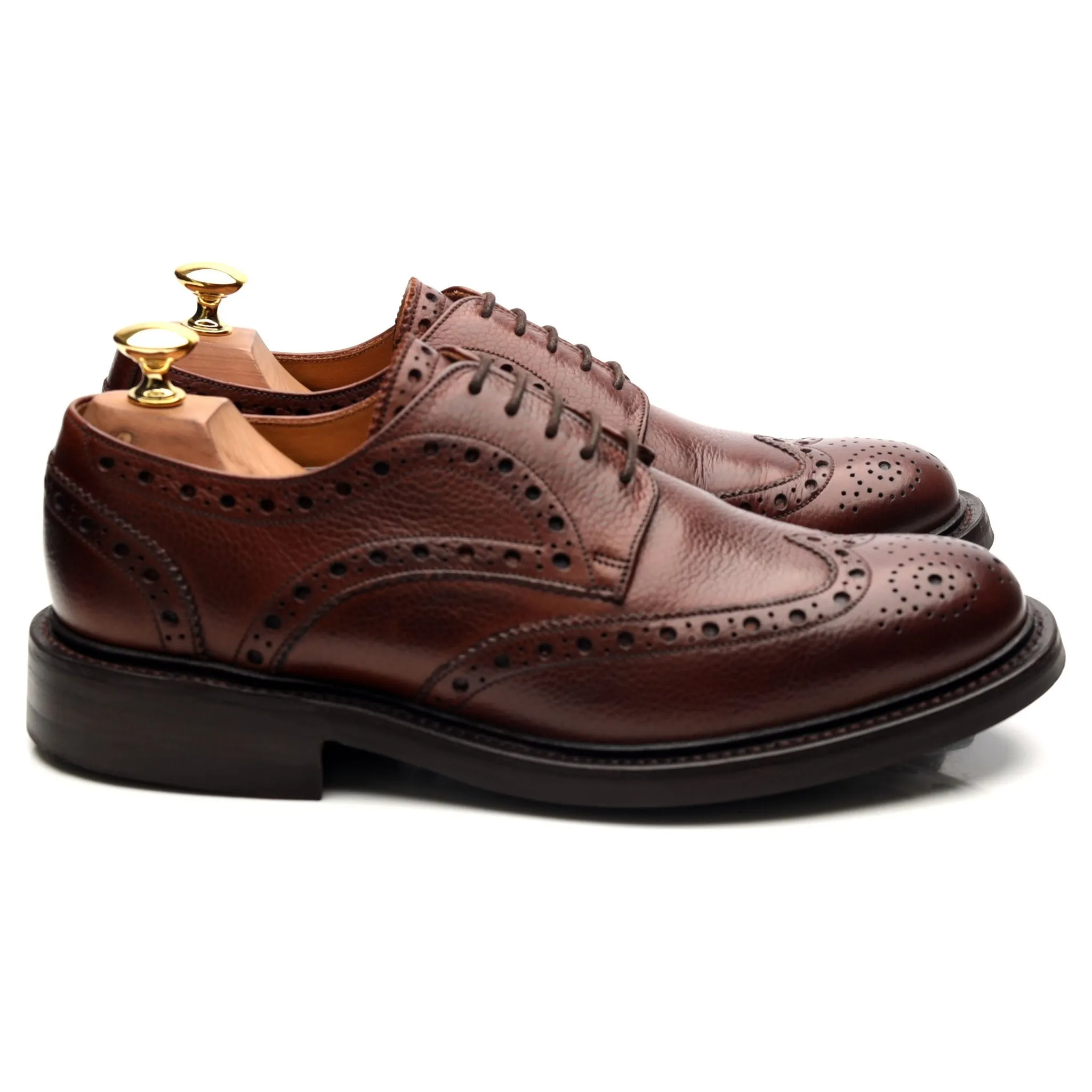 'Grassington' Brown Leather Derby Brogues UK 6.5 F